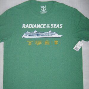 Royal Caribbean Radiance of the Seas Cruise Ship Souvenir T-Shirt Cotton Top L